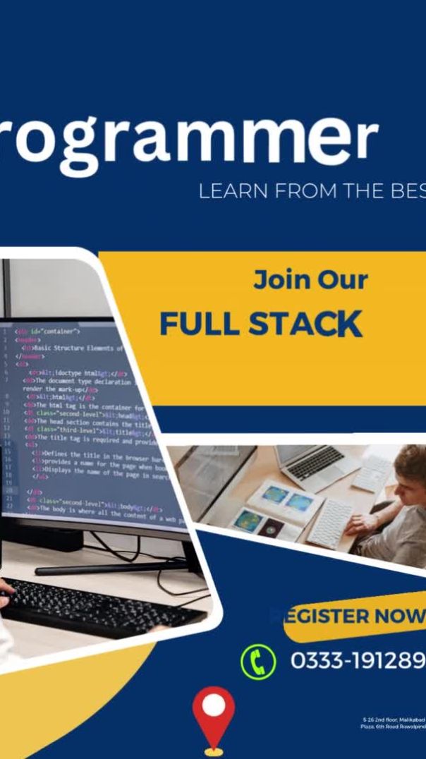 🎓Full Stack web Programming Course in Rawalpindi Islamabad 🎯